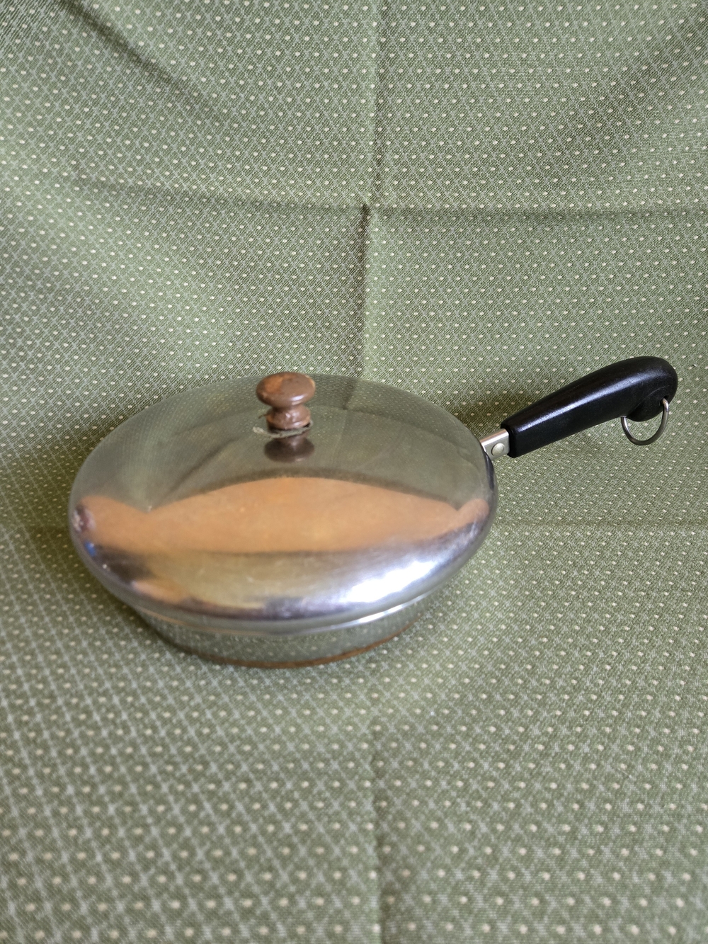 Revere Ware 7" SS Skillet Pan with Lid Vintage
